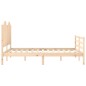 vidaXL Estructura de cama con cabecero madera maciza 140x200 cm vidaXL Estructura de cama con cabecero madera maciza 140x200 cm