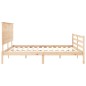 vidaXL Estructura de cama con cabecero madera maciza 200x200 cm vidaXL Estructura de cama con cabecero madera maciza 200x200 cm