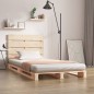 vidaXL Estructura de cama madera maciza de pino 90x190 cm vidaXL Estructura de cama madera maciza de pino 90x190 cm