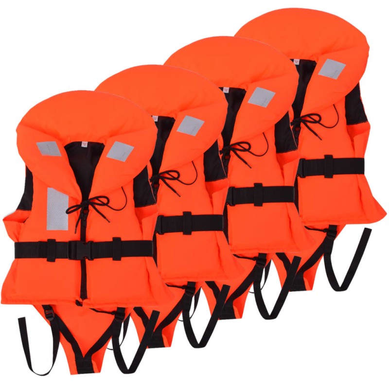 vidaXL Chalecos de ayuda de flotación para niños 4 uds 100 N 20-30 kg vidaXL Chalecos de ayuda de flotación para niños 4 uds 100 N 20-30 kg