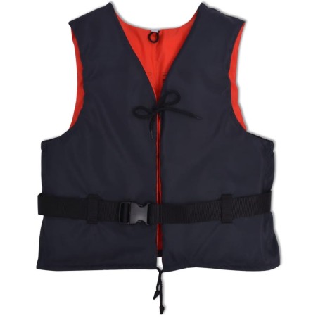 vidaXL Chalecos de ayuda de flotación 4 uds 50N 50-70 kg azul marino