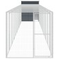 vidaXL Gallinero con corral acero galvanizado gris 165x1271x181 cm vidaXL Gallinero con corral acero galvanizado gris 165x1271x181 cm