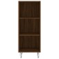 vidaXL Aparador alto madera contrachapada roble marrón 34,5x32,5x180cm vidaXL Aparador alto madera contrachapada roble marrón 34,5x32,5x180cm
