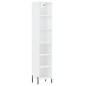 vidaXL Aparador alto madera contrachapada blanco 34,5x32,5x180 cm vidaXL Aparador alto madera contrachapada blanco 34,5x32,5x180 cm