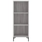 vidaXL Aparador alto madera contrachapada gris Sonoma 34,5x32,5x180 cm vidaXL Aparador alto madera contrachapada gris Sonoma 34,5x32,5x180 cm