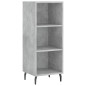 vidaXL Aparador de madera contrachapada gris hormigón 34,5x32,5x180 cm vidaXL Aparador de madera contrachapada gris hormigón 34,5x32,5x180 cm