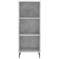 vidaXL Aparador de madera contrachapada gris hormigón 34,5x32,5x180 cm vidaXL Aparador de madera contrachapada gris hormigón 34,5x32,5x180 cm
