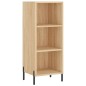 vidaXL Aparador de madera contrachapada color roble 34,5x32,5x180 cm vidaXL Aparador de madera contrachapada color roble 34,5x32,5x180 cm