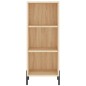 vidaXL Aparador de madera contrachapada color roble 34,5x32,5x180 cm vidaXL Aparador de madera contrachapada color roble 34,5x32,5x180 cm