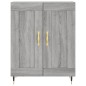 vidaXL Aparador alto madera contrachapada gris sonoma 69,5x34x180 cm vidaXL Aparador alto madera contrachapada gris sonoma 69,5x34x180 cm