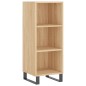vidaXL Aparador de madera contrachapada color roble 34,5x32,5x180 cm vidaXL Aparador de madera contrachapada color roble 34,5x32,5x180 cm