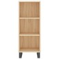 vidaXL Aparador de madera contrachapada color roble 34,5x32,5x180 cm vidaXL Aparador de madera contrachapada color roble 34,5x32,5x180 cm
