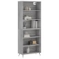 vidaXL Aparador alto madera de ingeniería gris Sonoma 69,5x32,5x180 cm vidaXL Aparador alto madera de ingeniería gris Sonoma 69,5x32,5x180 cm