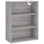 vidaXL Aparador alto madera de ingeniería gris Sonoma 69,5x32,5x180 cm vidaXL Aparador alto madera de ingeniería gris Sonoma 69,5x32,5x180 cm
