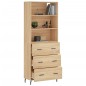 vidaXL Aparador alto madera contrachapada color roble 69,5x34x180 cm vidaXL Aparador alto madera contrachapada color roble 69,5x34x180 cm
