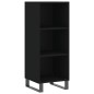vidaXL Aparador alto madera contrachapada negro 34,5x32,5x180 cm vidaXL Aparador alto madera contrachapada negro 34,5x32,5x180 cm