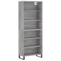 vidaXL Aparador alto madera de ingeniería gris Sonoma 69,5x32,5x180 cm vidaXL Aparador alto madera de ingeniería gris Sonoma 69,5x32,5x180 cm