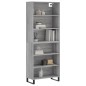 vidaXL Aparador alto madera de ingeniería gris Sonoma 69,5x32,5x180 cm vidaXL Aparador alto madera de ingeniería gris Sonoma 69,5x32,5x180 cm