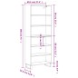 vidaXL Aparador alto madera de ingeniería gris Sonoma 69,5x32,5x180 cm vidaXL Aparador alto madera de ingeniería gris Sonoma 69,5x32,5x180 cm
