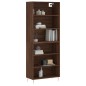 vidaXL Aparador alto madera de ingeniería marrón roble 69,5x32,5x180cm vidaXL Aparador alto madera de ingeniería marrón roble 69,5x32,5x180cm