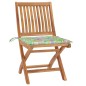 vidaXL Sillas de jardín plegables 8 uds madera maciza teca con cojines vidaXL Sillas de jardín plegables 8 uds madera maciza teca con cojines