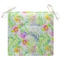vidaXL Sillas de jardín 8 uds teca maciza y cojines estampado hojas vidaXL Sillas de jardín 8 uds teca maciza y cojines estampado hojas