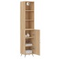 vidaXL Aparador de madera contrachapada roble Sonoma 34,5x34x180 cm vidaXL Aparador de madera contrachapada roble Sonoma 34,5x34x180 cm
