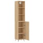 vidaXL Aparador de madera contrachapada roble Sonoma 34,5x34x180 cm vidaXL Aparador de madera contrachapada roble Sonoma 34,5x34x180 cm