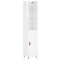 vidaXL Aparador alto madera contrachapada blanco brillo 34,5x34x180 cm vidaXL Aparador alto madera contrachapada blanco brillo 34,5x34x180 cm