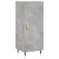 vidaXL Aparador de madera contrachapada gris hormigón 34,5x34x180 cm vidaXL Aparador de madera contrachapada gris hormigón 34,5x34x180 cm