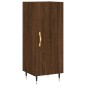vidaXL Aparador alto madera contrachapada roble marrón 34,5x34x180 cm