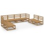 vidaXL Muebles de jardín 8 piezas marrón miel madera madera de pino vidaXL Muebles de jardín 8 piezas marrón miel madera madera de pino