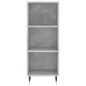 vidaXL Aparador de madera contrachapada gris hormigón 34,5x32,5x180 cm