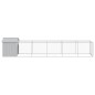vidaXL Gallinero con corral acero galvanizado gris claro 117x609x123cm vidaXL Gallinero con corral acero galvanizado gris claro 117x609x123cm