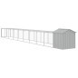 vidaXL Gallinero y corral acero galvanizado gris claro 117x1017x123 cm vidaXL Gallinero y corral acero galvanizado gris claro 117x1017x123 cm