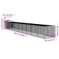 vidaXL Gallinero y corral acero galvanizado gris claro 117x1017x123 cm vidaXL Gallinero y corral acero galvanizado gris claro 117x1017x123 cm