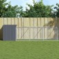 vidaXL Caseta perros con corral acero galvanizado gris 110x1017x110 cm vidaXL Caseta perros con corral acero galvanizado gris 110x1017x110 cm
