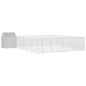 vidaXL Perrera exterior con techo acero galvanizado plata 10x10x2,5 m vidaXL Perrera exterior con techo acero galvanizado plata 10x10x2,5 m