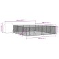 vidaXL Perrera exterior con techo acero galvanizado plata 10x10x2,5 m vidaXL Perrera exterior con techo acero galvanizado plata 10x10x2,5 m