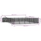vidaXL Perrera exterior con toldo acero galvanizado plata 12x12x2,5 m vidaXL Perrera exterior con toldo acero galvanizado plata 12x12x2,5 m