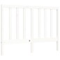 vidaXL Estructura cama de matrimonio con cabecero madera maciza blanco vidaXL Estructura cama de matrimonio con cabecero madera maciza blanco