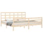 vidaXL Estructura de cama con cabecero madera maciza 200x200 cm vidaXL Estructura de cama con cabecero madera maciza 200x200 cm