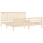 vidaXL Estructura de cama con cabecero madera maciza 200x200 cm vidaXL Estructura de cama con cabecero madera maciza 200x200 cm
