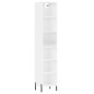 vidaXL Aparador alto contrachapada blanco brillante 34,5x32,5x180 cm vidaXL Aparador alto contrachapada blanco brillante 34,5x32,5x180 cm