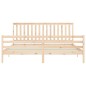 vidaXL Estructura de cama con cabecero madera maciza 200x200 cm vidaXL Estructura de cama con cabecero madera maciza 200x200 cm