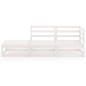 vidaXL Set de salón de jardín de 3 piezas blanco madera maciza de pino vidaXL Set de salón de jardín de 3 piezas blanco madera maciza de pino
