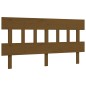 vidaXL Estructura de cama matrimonio con cabecero madera marrón miel vidaXL Estructura de cama matrimonio con cabecero madera marrón miel