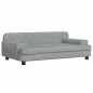 vidaXL Sofá para niños de terciopelo gris claro 90x53x30 cm vidaXL Sofá para niños de terciopelo gris claro 90x53x30 cm