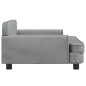 vidaXL Sofá para niños de terciopelo gris claro 90x53x30 cm vidaXL Sofá para niños de terciopelo gris claro 90x53x30 cm
