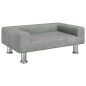 vidaXL Sofá para niños de terciopelo gris claro 70x45x26,5 cm vidaXL Sofá para niños de terciopelo gris claro 70x45x26,5 cm